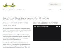 Tablet Screenshot of bootscootbikes.com